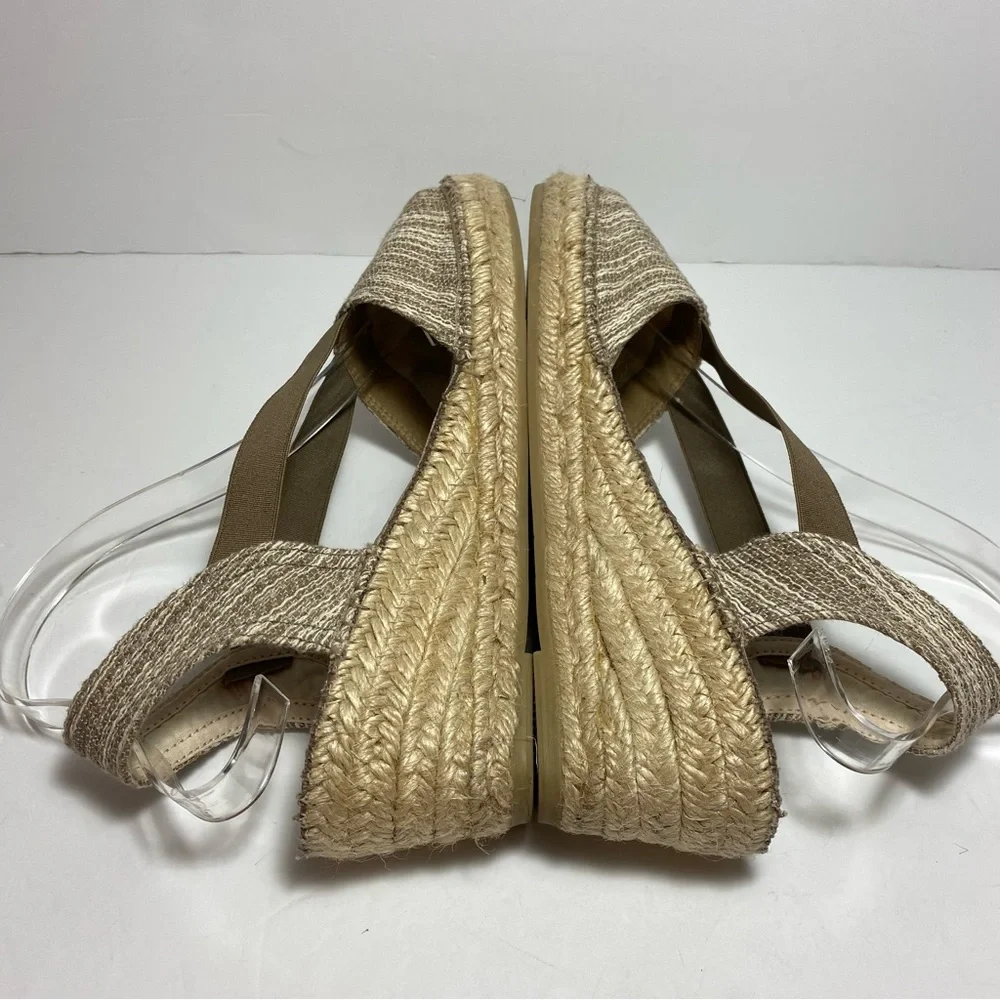 Toni Pons Taga-Sd Women’s Open Toe Beige Espadrilles Sandals Sz EU 41 US 10